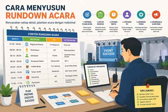 Cara Menyusun Rundown Acara