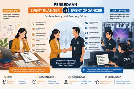 Perbedaan Event Planner dan Event Organizer
